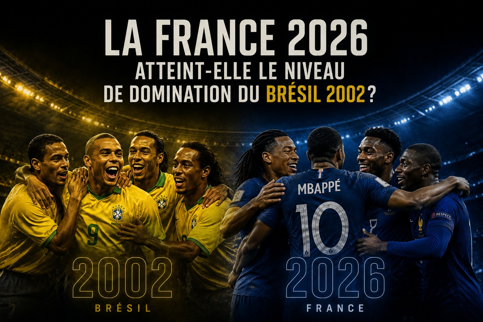 France 2026 – Brésil 2002 : deux dominations, deux époques