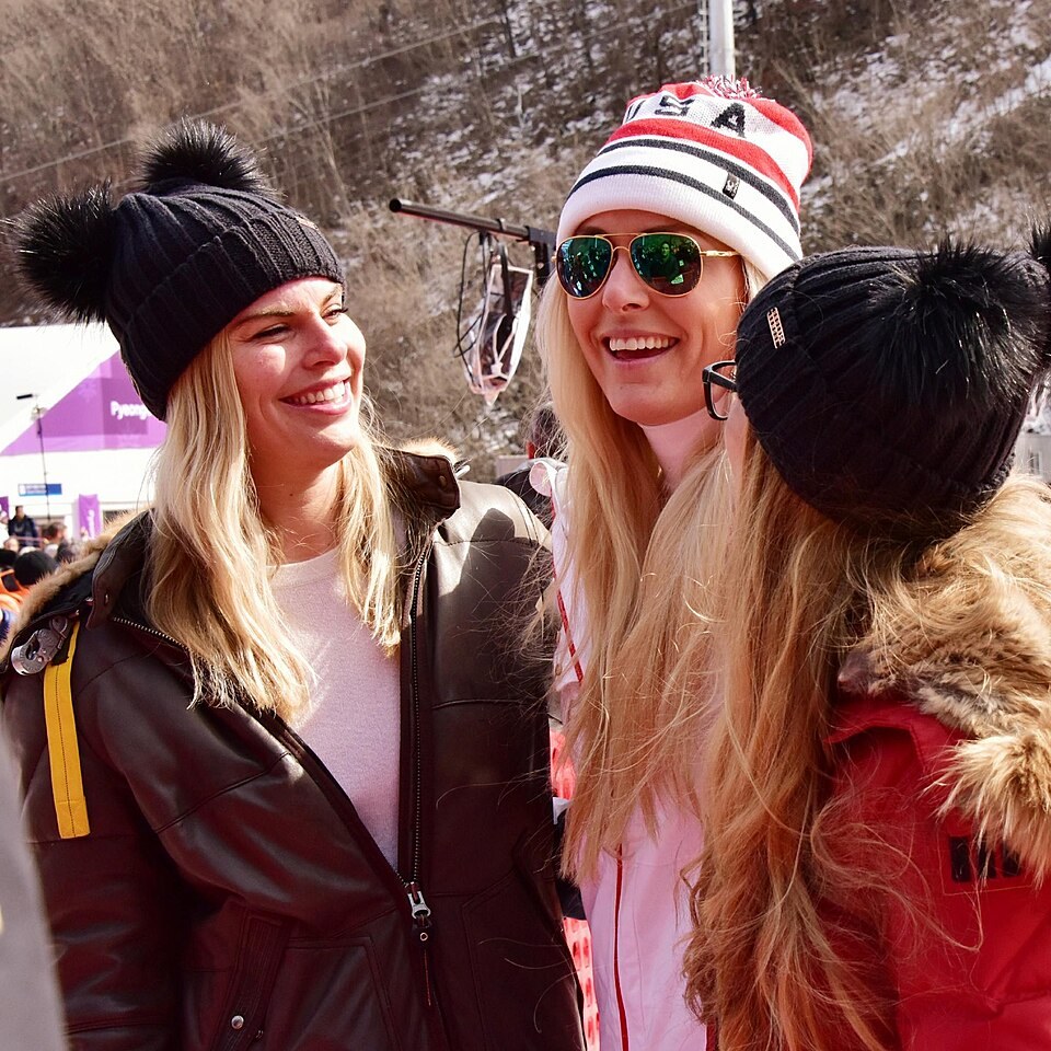 Lindsey Vonn aux Jeux olympiques de PyeongChang, 20 février 2018.