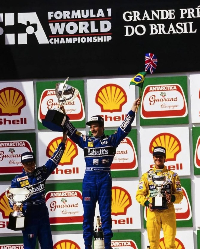 Podium du Grand Prix du Brésil 1992