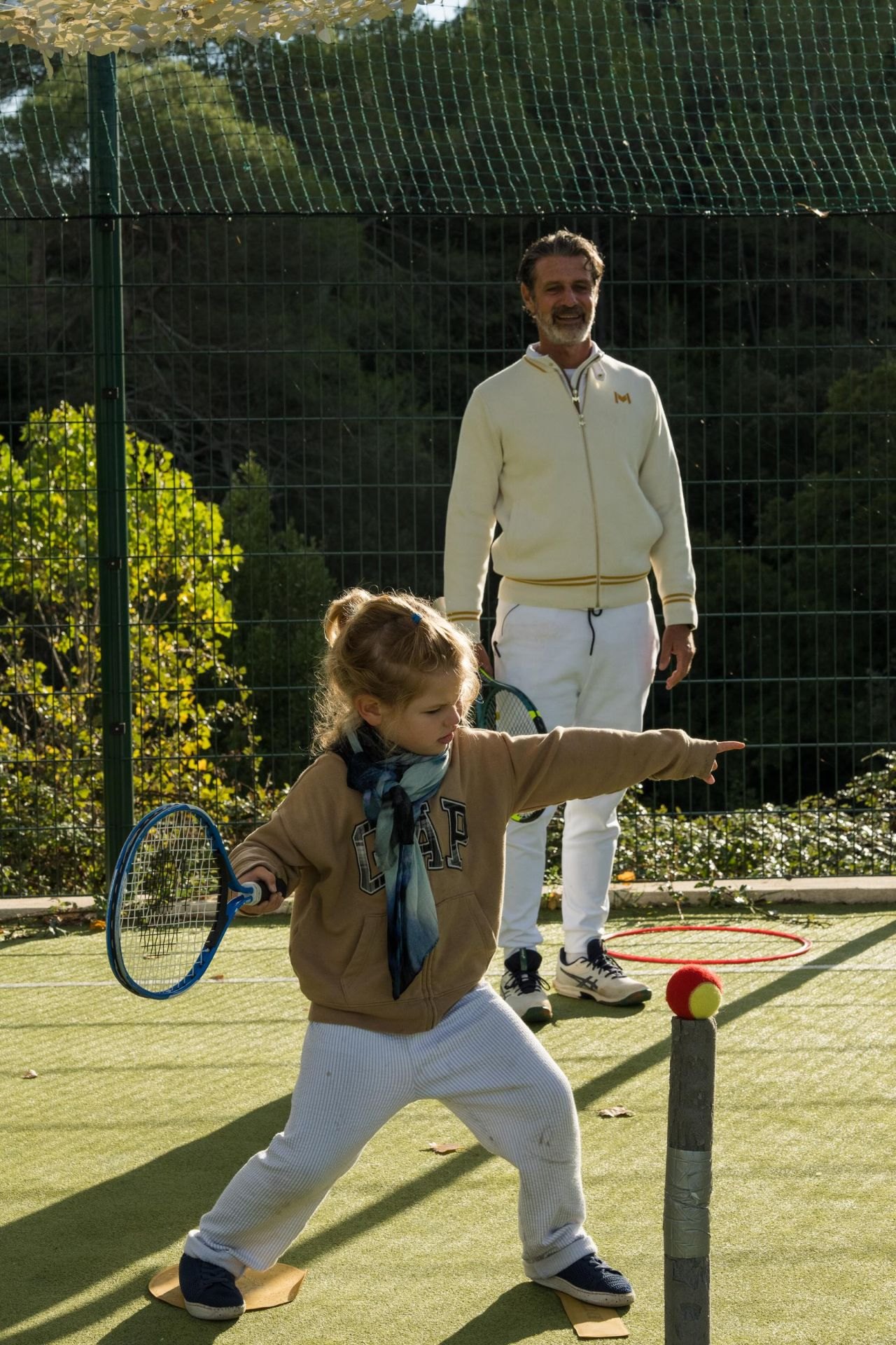 Jeune joueuse à la Mouratoglou Academy