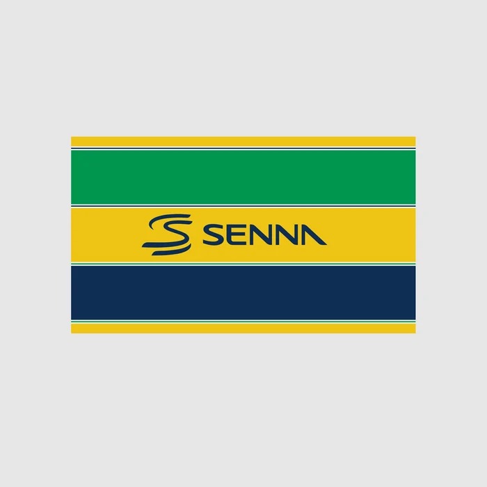 Senna emblem in Brazilian colours
