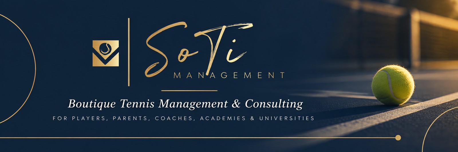 SoTi Management — Boutique Tennis Management & Consulting, pour les joueurs, parents, entraîneurs, académies et universités