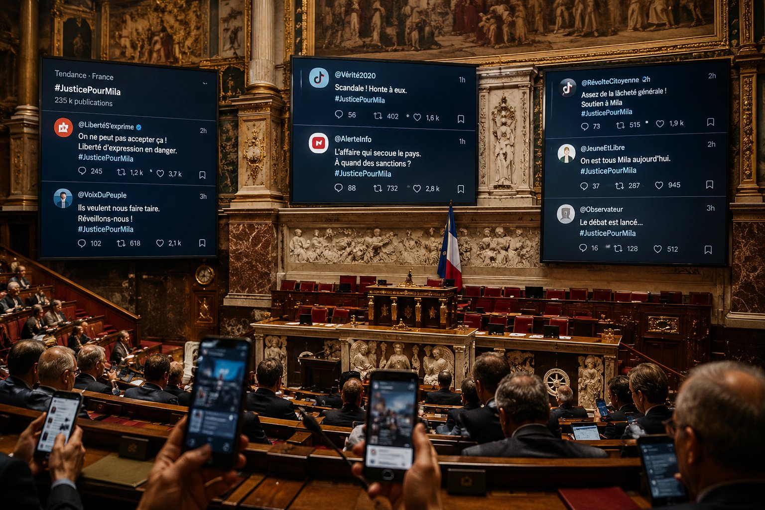 Collision entre institutions démocratiques et viralité numérique