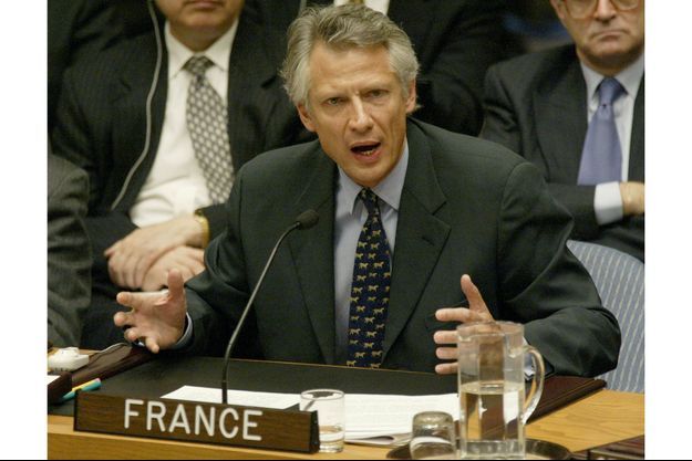 Dominique de Villepin lors de son discours