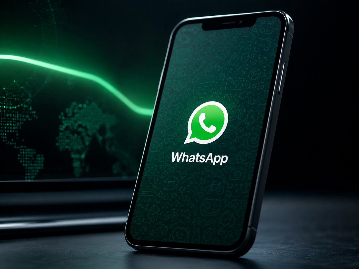 Jan Koum et Brian Acton devant le logo WhatsApp.